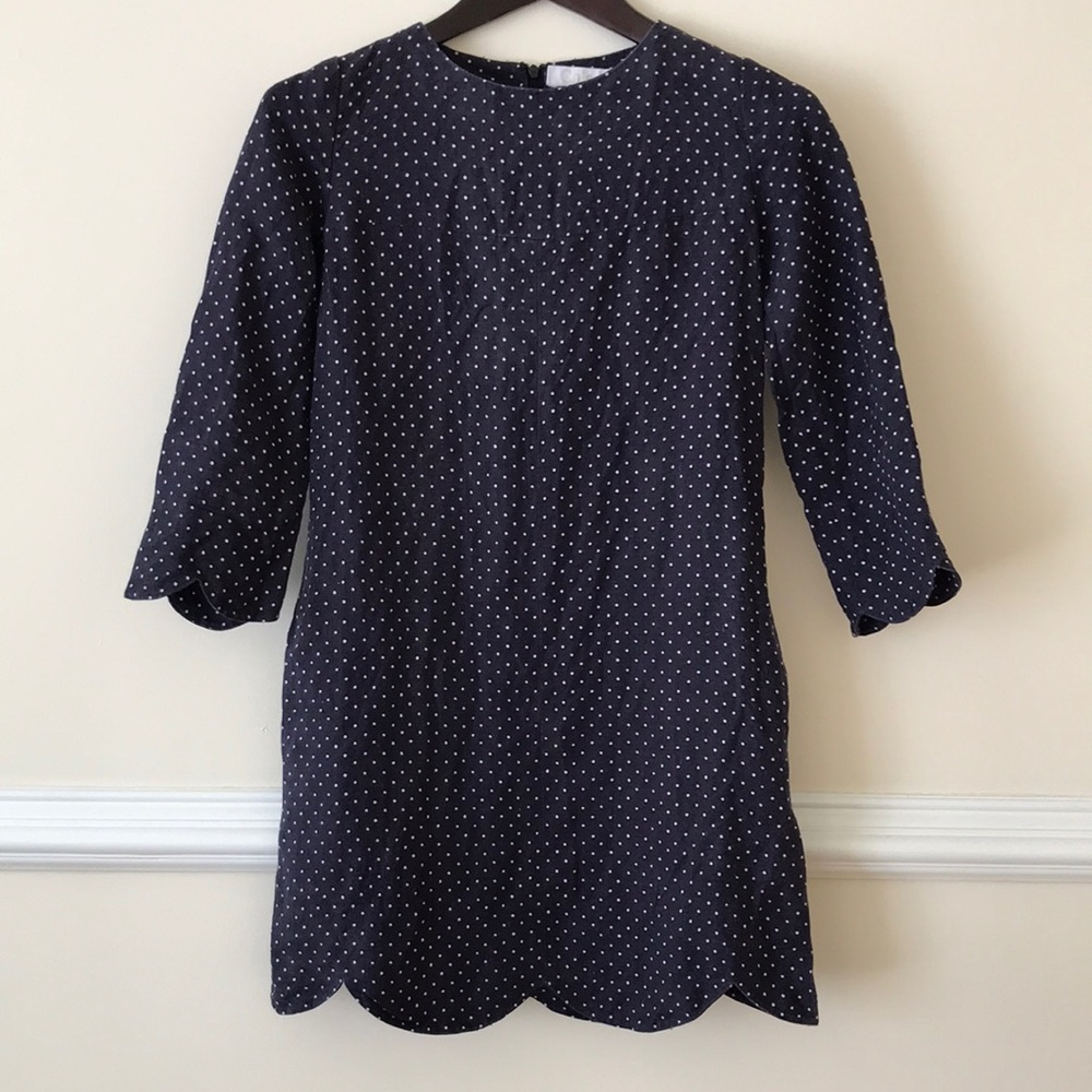 Chloe polka-dot shift dress